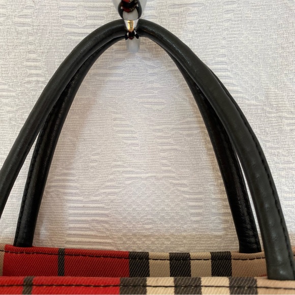 Burberry Nova check . Mini shopper with leather handles. EUC - Picture 6 of 8